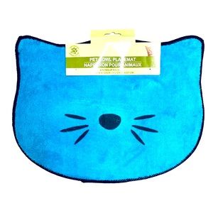 Aqua Blue Kitty Cat Mat